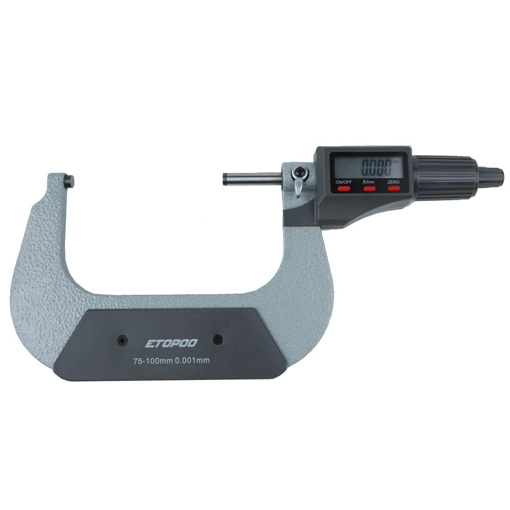 Digital Outside Micrometer Set 0–100mm | 4-Piece Electronic Precision Micrometer Kit 0.001mm