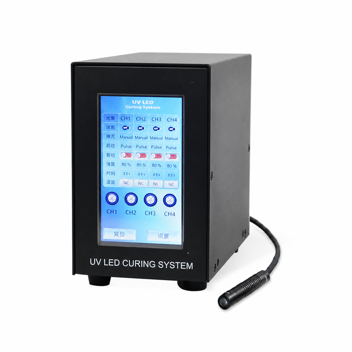 4-Channel UV LED Spot Curing System – Precision Industrial UV Curing Machine