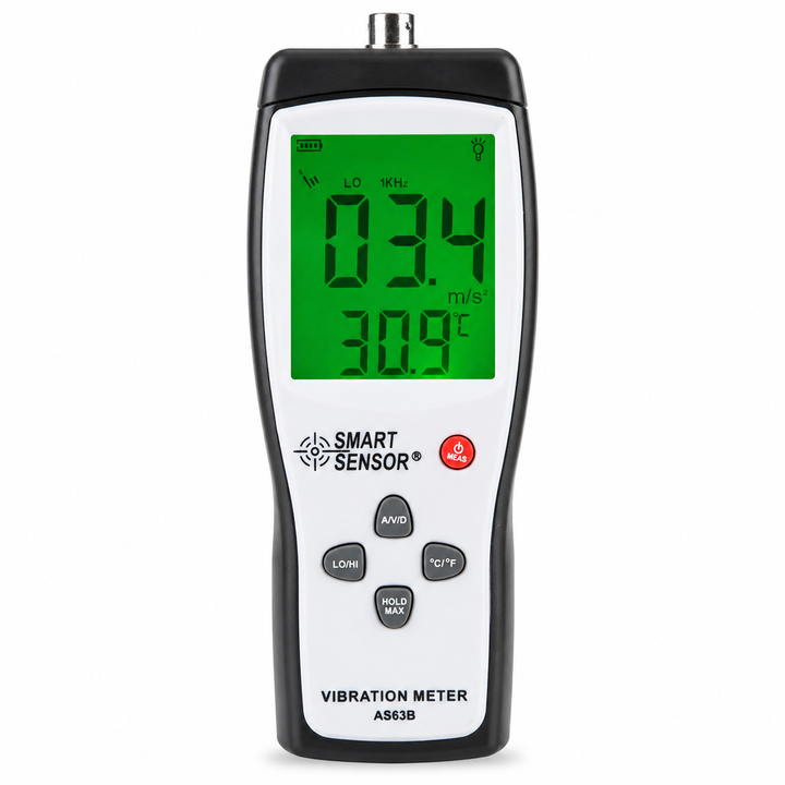 AS63B Industrial Vibration Analyzer – Digital Vibrometer for Predictive Maintenance & Machinery Diagnostics