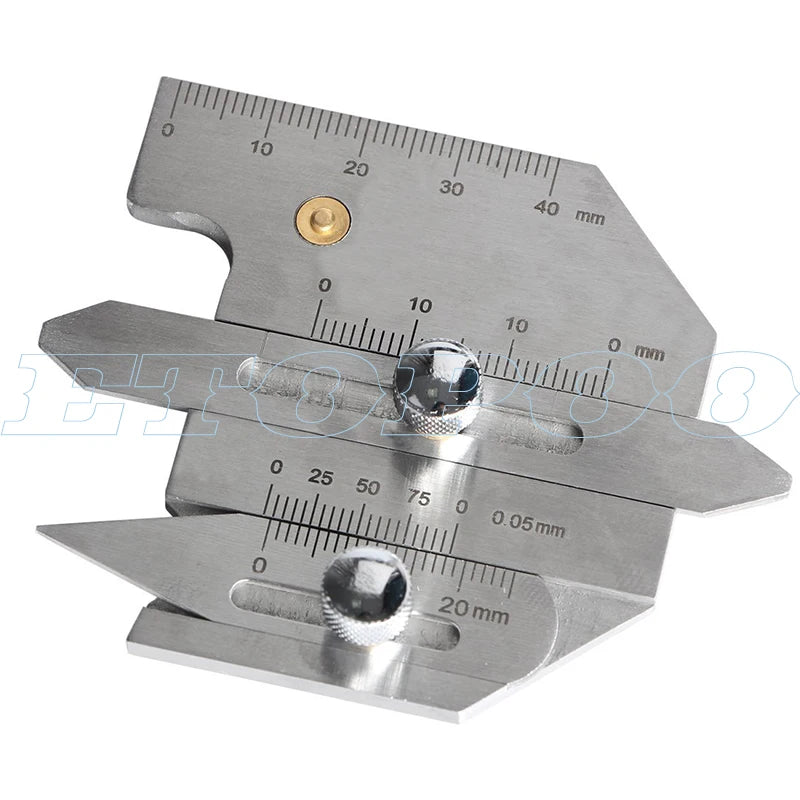 Professional Weld Bead Height Gauge Metric Welding Inspection Ruler for Seam Gap, Pipe, Boiler & Bridge Inspection