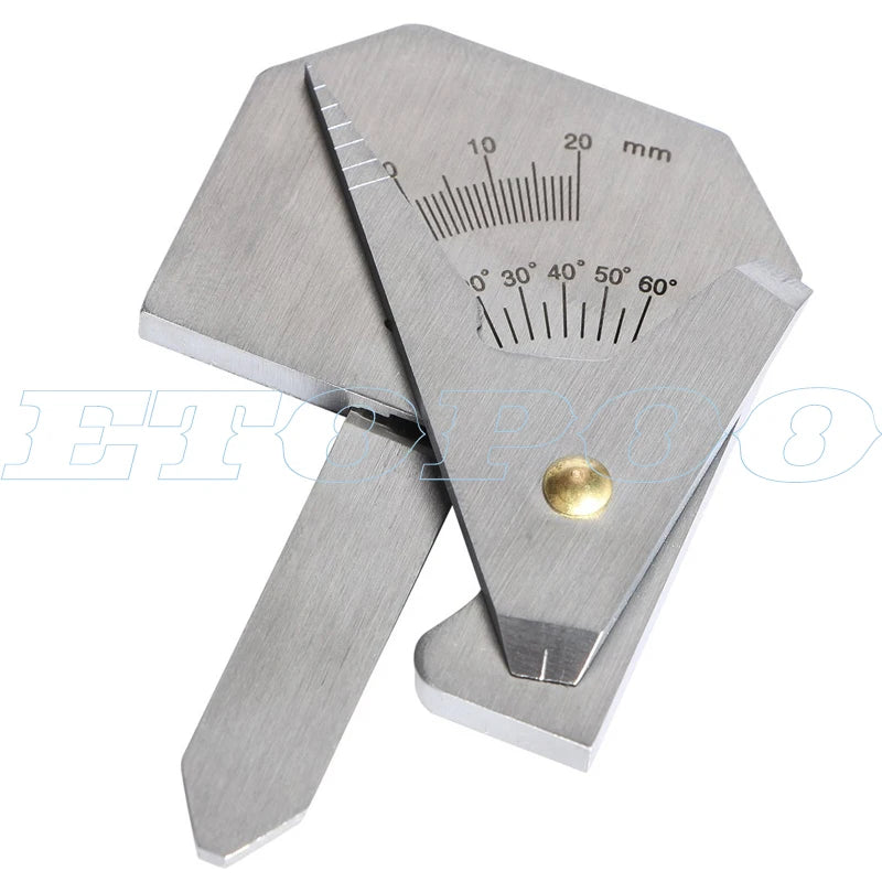 Professional Weld Bead Height Gauge Metric Welding Inspection Ruler for Seam Gap, Pipe, Boiler & Bridge Inspection