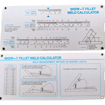 SKEW-T Fillet Weld Gauge-Precision Welding Inspection Measuring Tool