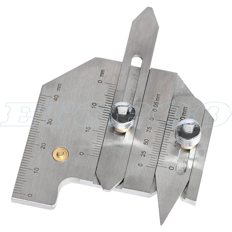 Professional Weld Bead Height Gauge Metric Welding Inspection Ruler for Seam Gap, Pipe, Boiler & Bridge Inspection