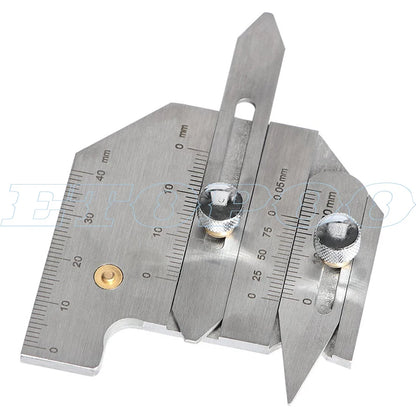 Professional Weld Bead Height Gauge Metric Welding Inspection Ruler for Seam Gap, Pipe, Boiler & Bridge Inspection