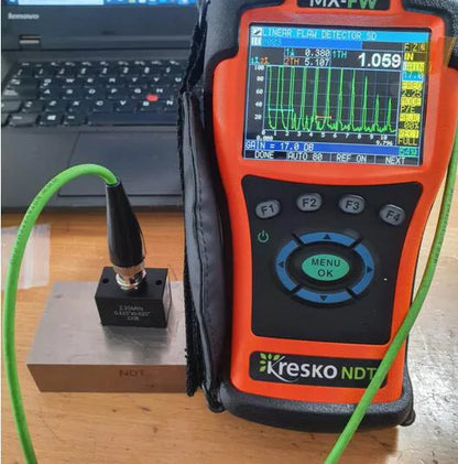 AWS 2.25MHz Angle Beam Ultrasonic Probe with 45°/60°/70° Interchangeable Wedges for NDT Weld Inspection