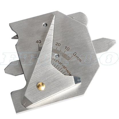 Professional Weld Bead Height Gauge Metric Welding Inspection Ruler for Seam Gap, Pipe, Boiler & Bridge Inspection