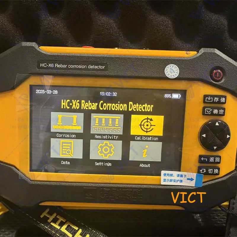 HC-X6 Digital Half-Cell Rebar Corrosion Tester for Concrete Inspection