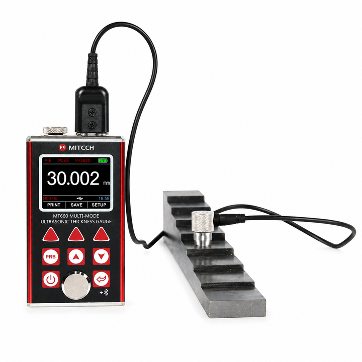 MT660 Ultrasonic Thickness Gauge – Through-Coating Corrosion & Wall Thickness Inspection Meter