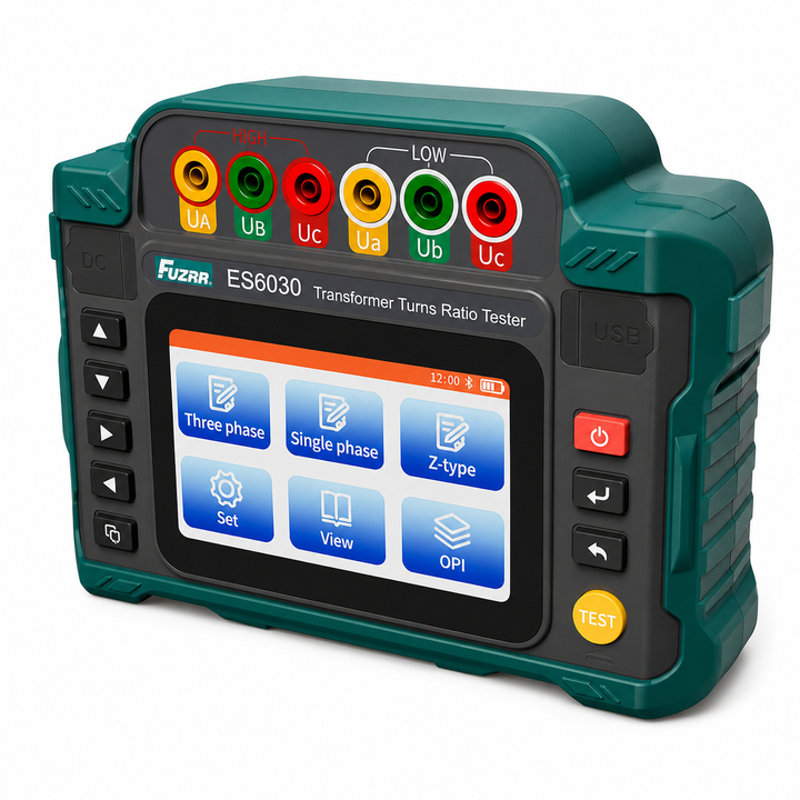 Professional Transformer Turns Ratio Tester – TTR Meter for Three-Phase Transformers, PT & CT Testing