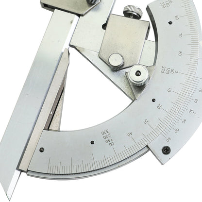 320° Precision Universal Protractor Goniometer Stainless Steel Angle Measuring Tool