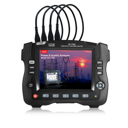 DT-7760 Industrial Three-Phase Power Quality Analyzer with Thermal Imaging Camera