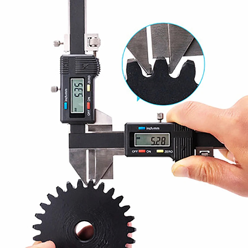 Digital Gear Tooth Caliper M1-25/M1-26 | Precision Gear Tooth Measurement Gauge