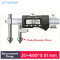 Digital Hole Distance Caliper with Cone Probes 20-600mm Precision Measuring Tool