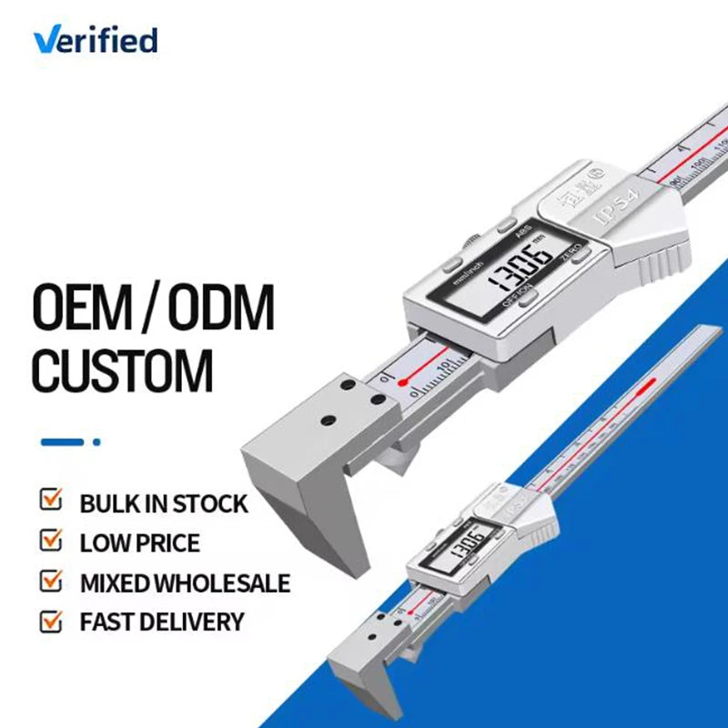 Horizontal Edge Center Digital Caliper with Conical Probe | 0.01mm Precision Stainless Steel Measuring Tool
