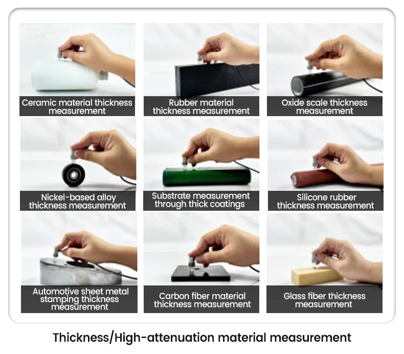 Professional Ultrasonic Thickness Gauge with A/B Scan & 0.1mm Resolution