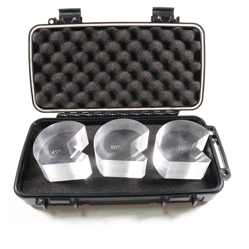 AWS 2.25MHz Angle Beam Ultrasonic Probe with 45°/60°/70° Interchangeable Wedges for NDT Weld Inspection