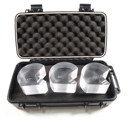 AWS 2.25MHz Angle Beam Ultrasonic Probe with 45°/60°/70° Interchangeable Wedges for NDT Weld Inspection