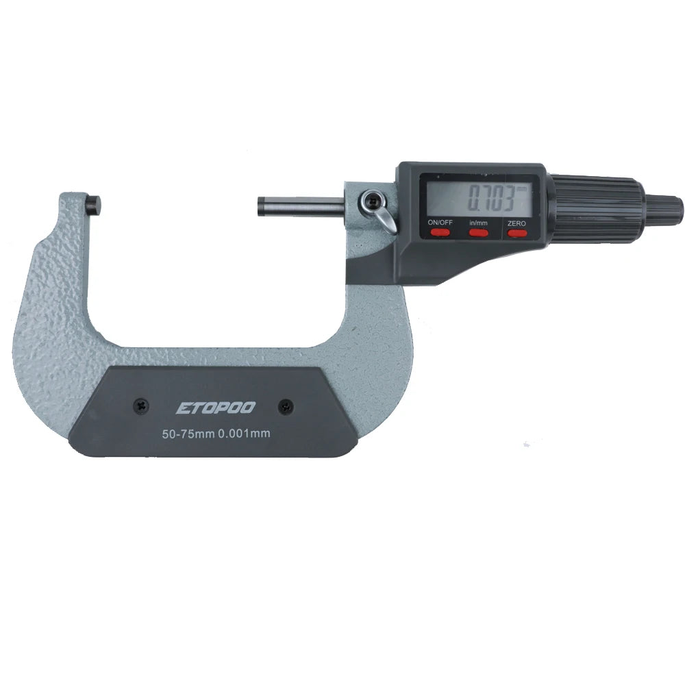 Digital Outside Micrometer Set 0–100mm | 4-Piece Electronic Precision Micrometer Kit 0.001mm