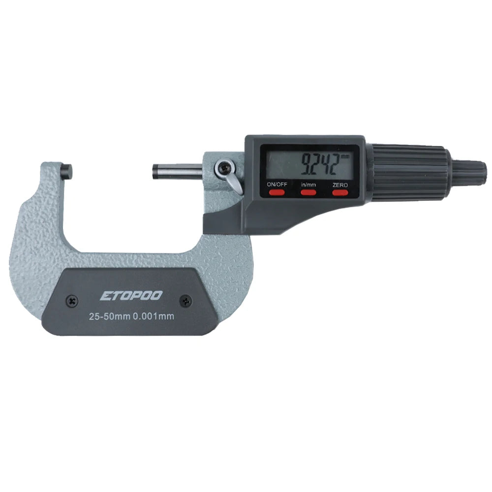 Digital Outside Micrometer Set 0–100mm | 4-Piece Electronic Precision Micrometer Kit 0.001mm