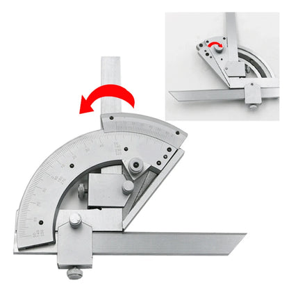 320° Precision Universal Protractor Goniometer Stainless Steel Angle Measuring Tool
