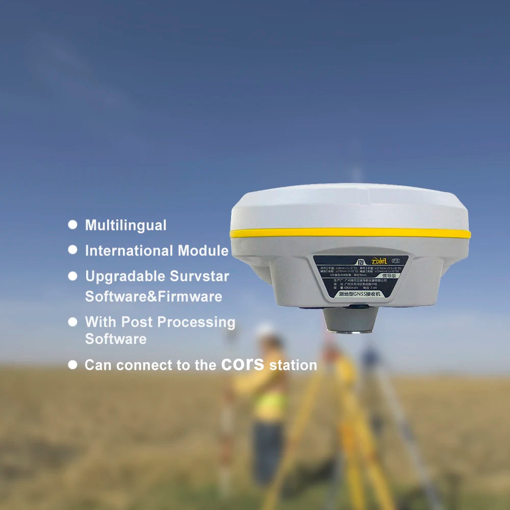 SOUTH Galaxy G3 GNSS RTK Receiver | 1598-Channel Survey Receiver with IMU & SurvStar Software