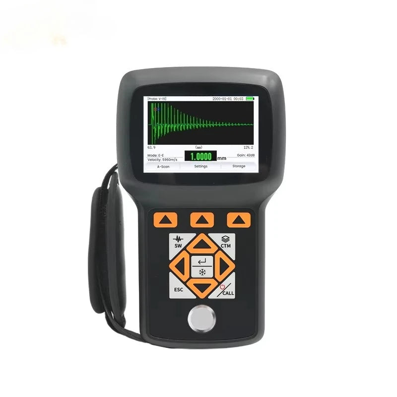 Professional Ultrasonic Thickness Gauge with A/B Scan & 0.1mm Resolution