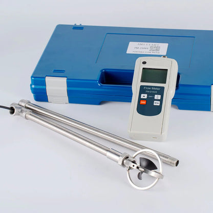 FM-210V5 Portable Digital Water Flow Meter / 0.01–5.00 m/s Open Channel, River & Irrigation Flow Velocity Meter