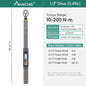 MoveCrab Digital Torque Wrench – 3/8" & 1/2" Drive Angle Torque Meter 3–340 N·m for Industrial Maintenance