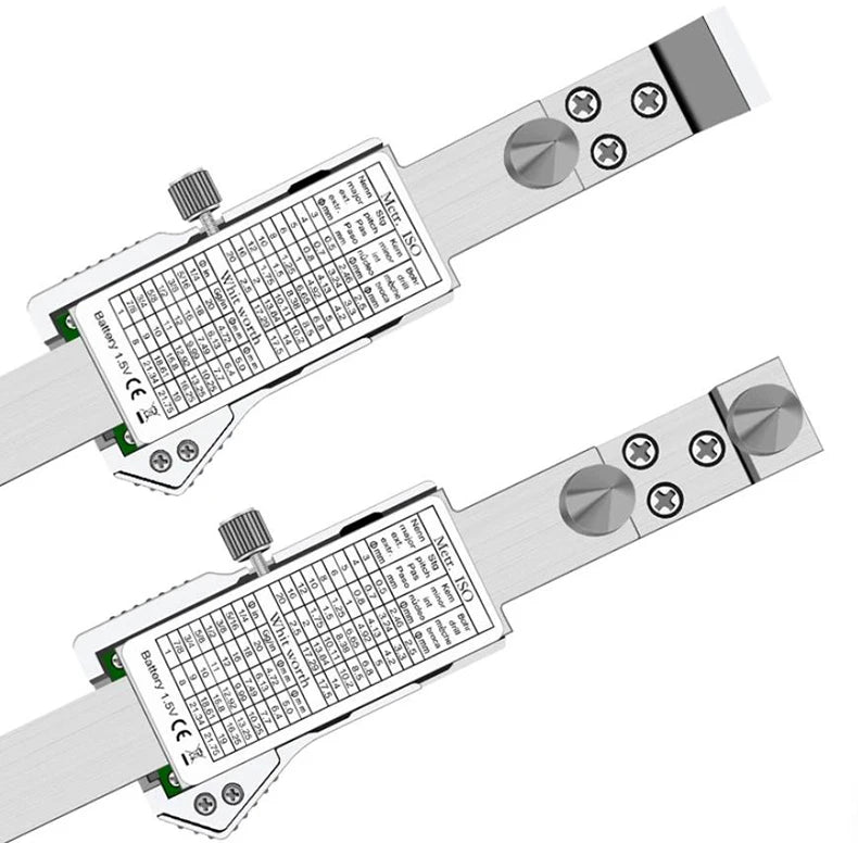 Horizontal Edge Center Digital Caliper with Conical Probe | 0.01mm Precision Stainless Steel Measuring Tool