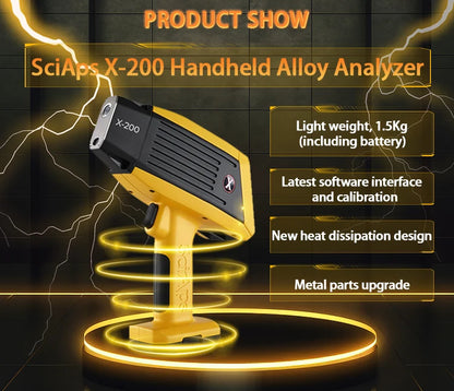 X-200 Handheld XRF Spectrometer for Metal, Alloy & PMI Analysis