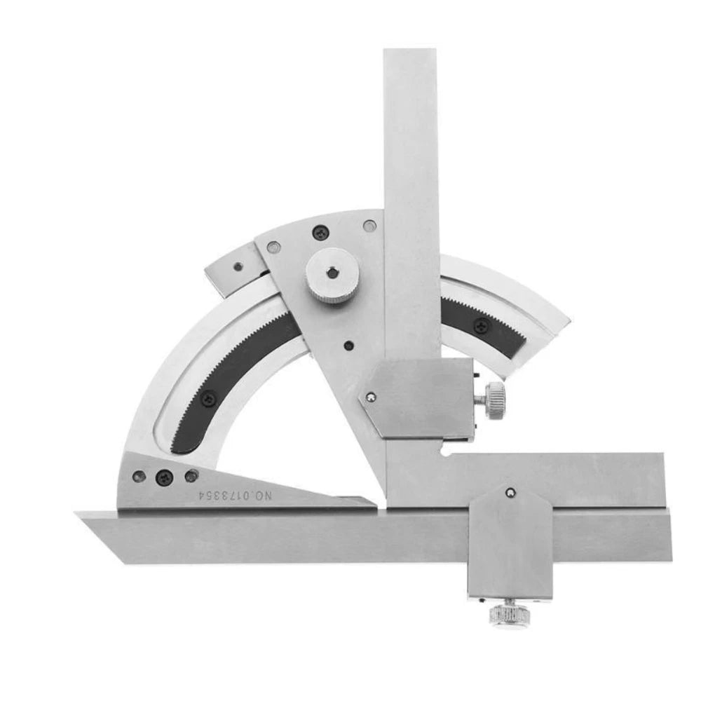 320° Precision Universal Protractor Goniometer Stainless Steel Angle Measuring Tool