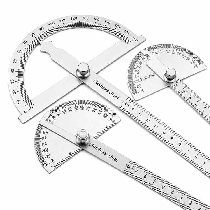 Stainless Steel Goniometer – Precision Angle Measuring Ruler