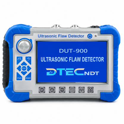 DTEC DUT900 Professional Digital Ultrasonic Flaw Detector | 7" Touchscreen NDT Inspection System